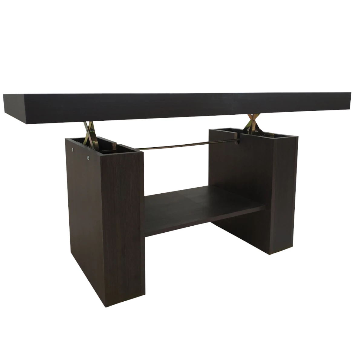 Klub sto Atena 1 polica 134(173)x67x53 cm wenge