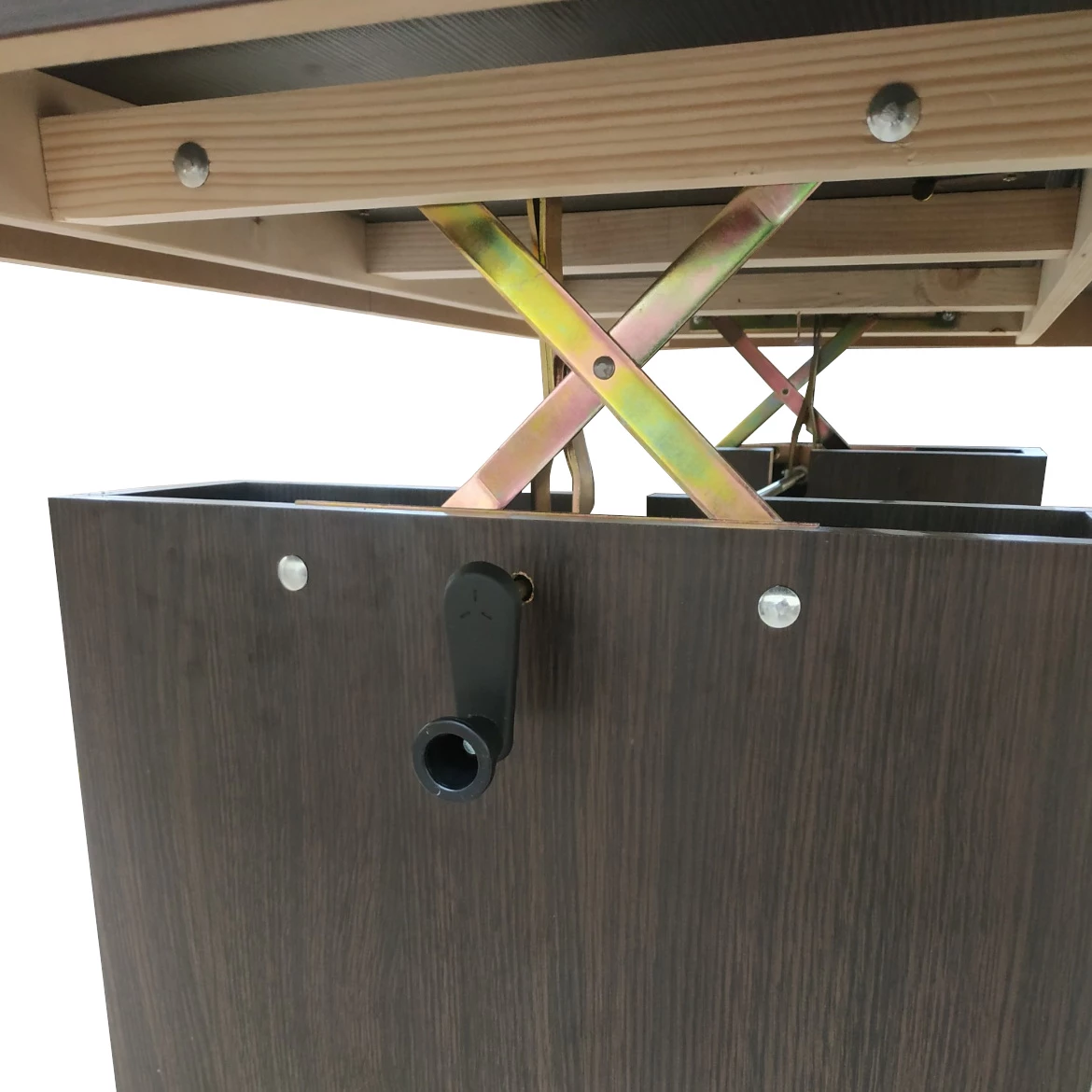 Klub sto Atena 1 polica 134(173)x67x53 cm wenge