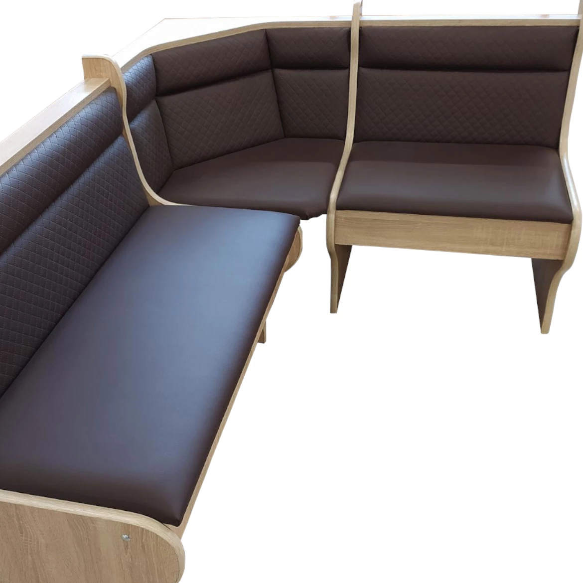 Set sto i stolice Mercury ugaoni sonoma/tamno sivi