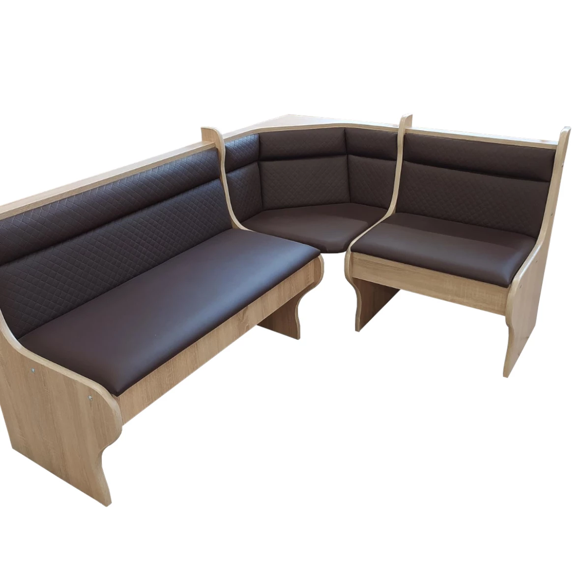 Set sto i stolice Mercury ugaoni sonoma/tamno sivi