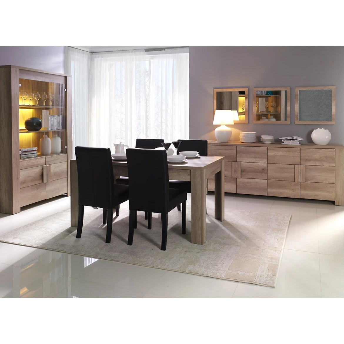 Ferrara sto  180x90x79 cm tamni hrast