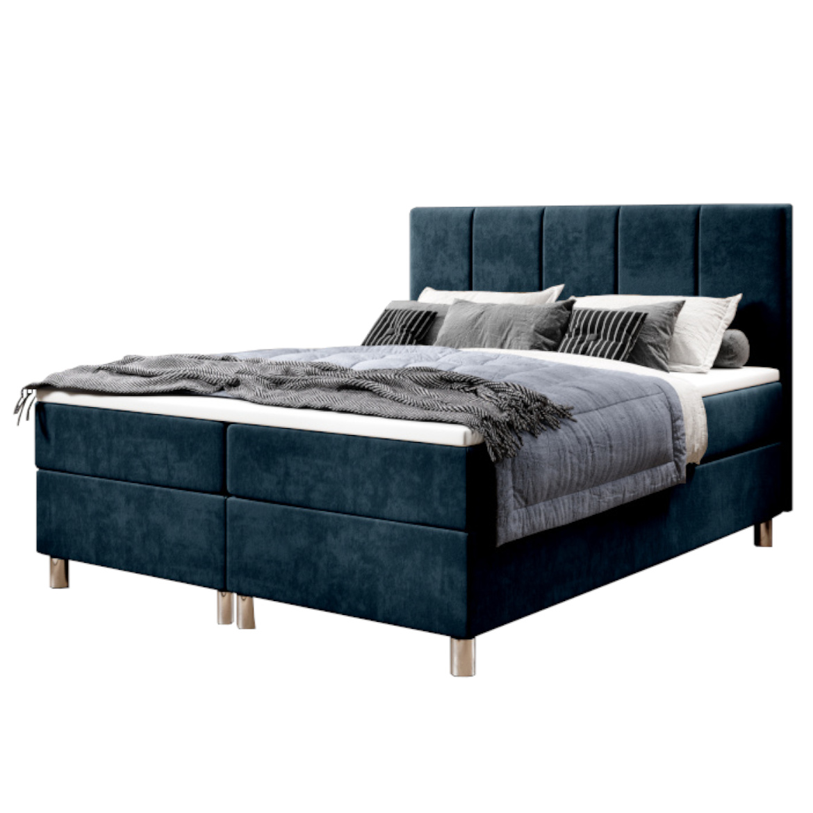 Krevet Calipso sa 2 prostora za odlaganje 180x206x110 cm plavi