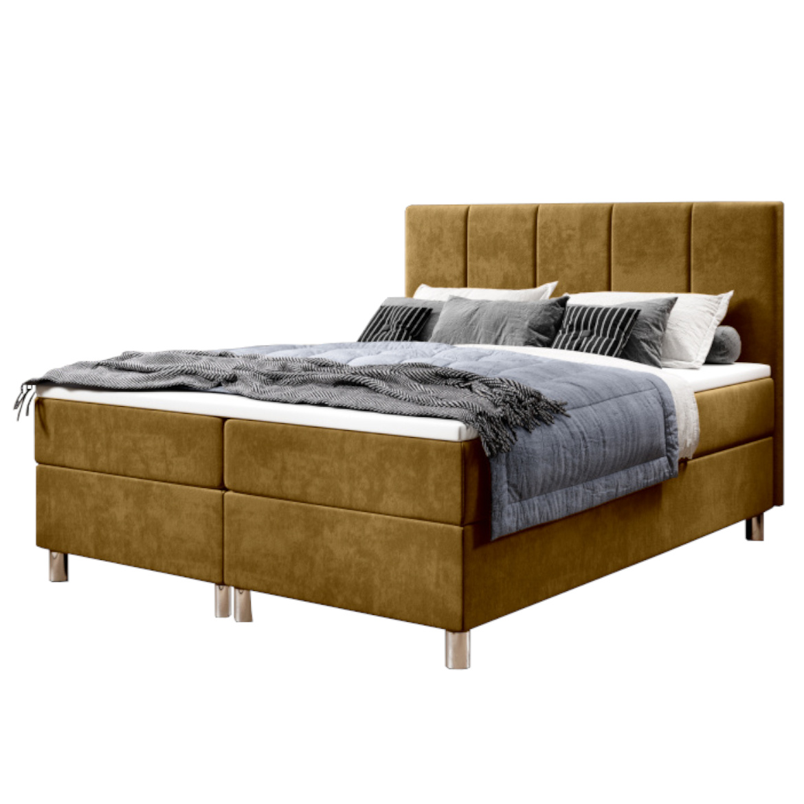 Krevet Calipso sa 2 prostora za odlaganje 180x206x110 cm braon