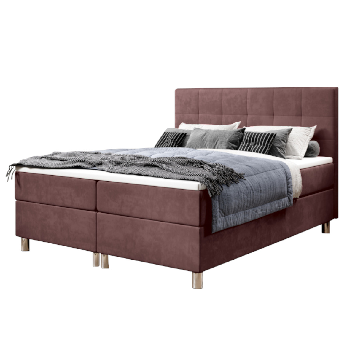 Krevet Calipso sa 2 prostora za odlaganje 180x206x110 cm roze