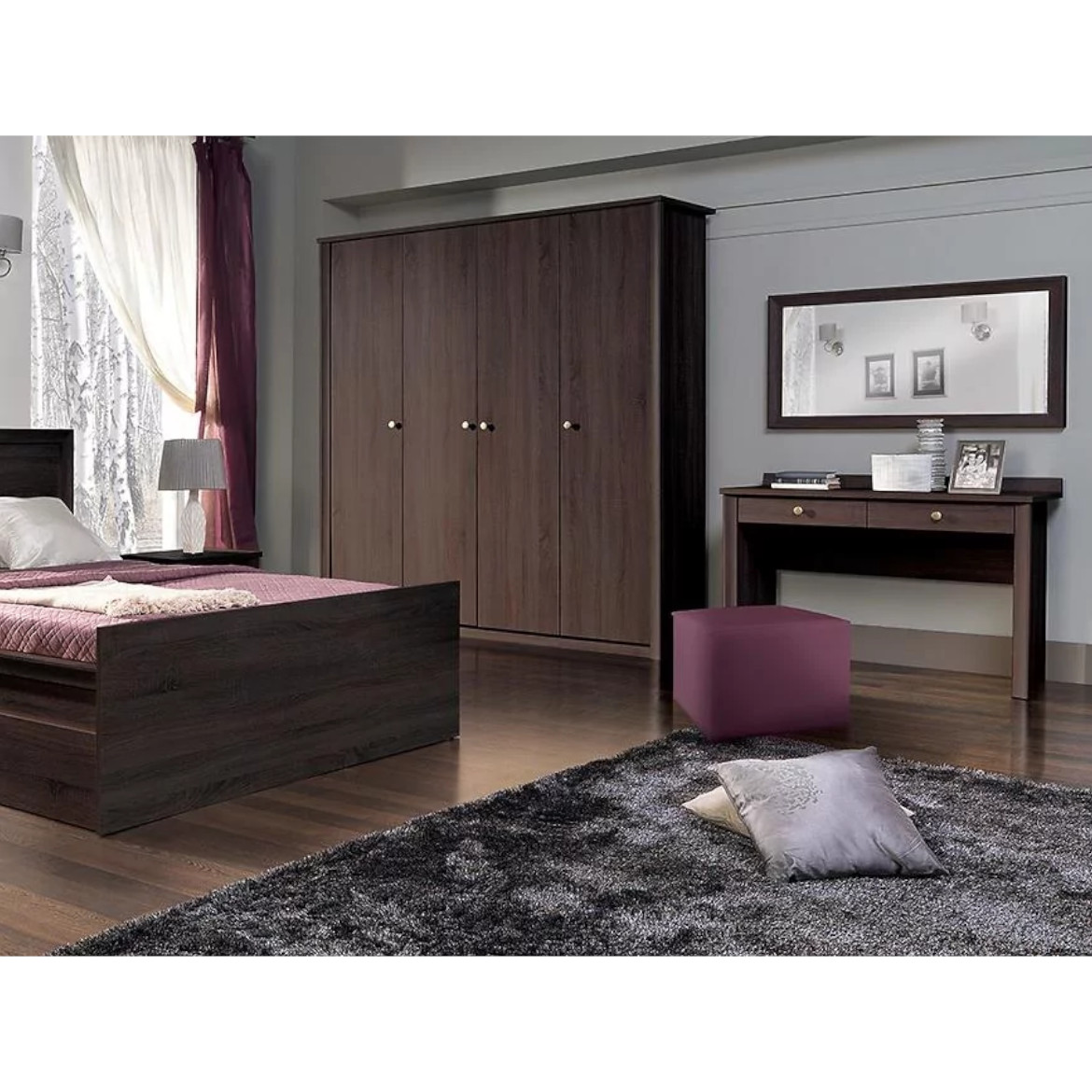 Finesse komoda 4 fioke 80x54x86 wenge
