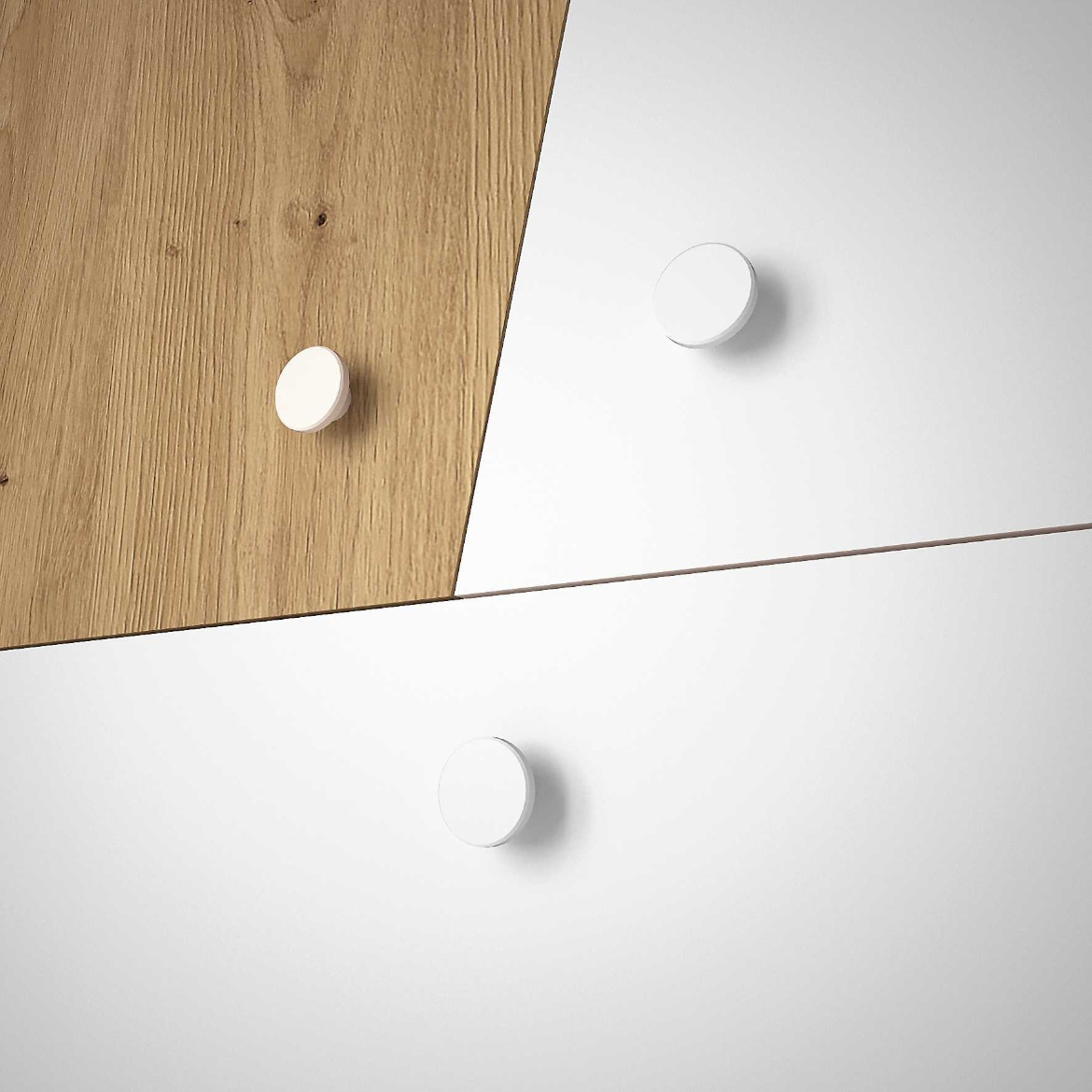 Nocni ormaric Nero 09 bela mat