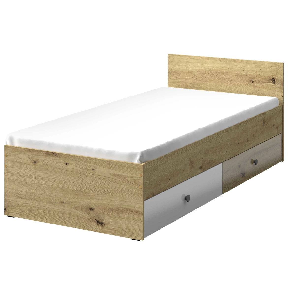 Krevet Nero 14 sivi sjaj