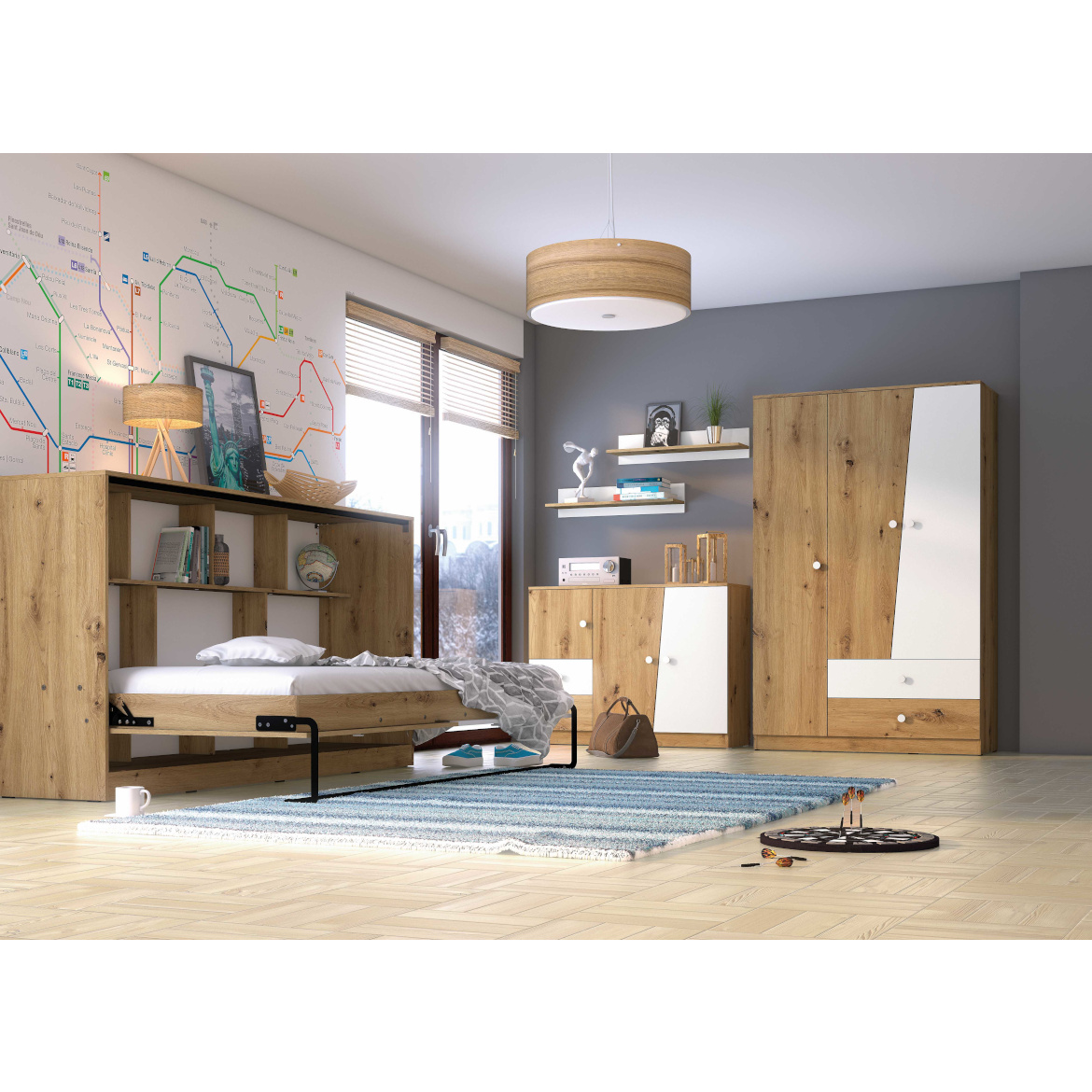 Nero TV komoda 08 2 fioke 120x40x45 cm beli mat