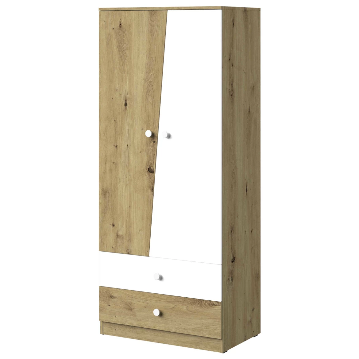 Ormar Nero 1 80 - Bela mat