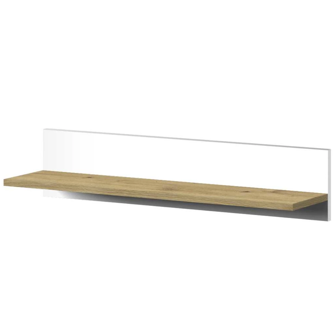 Nero polica 80x20x17 sjajno crna