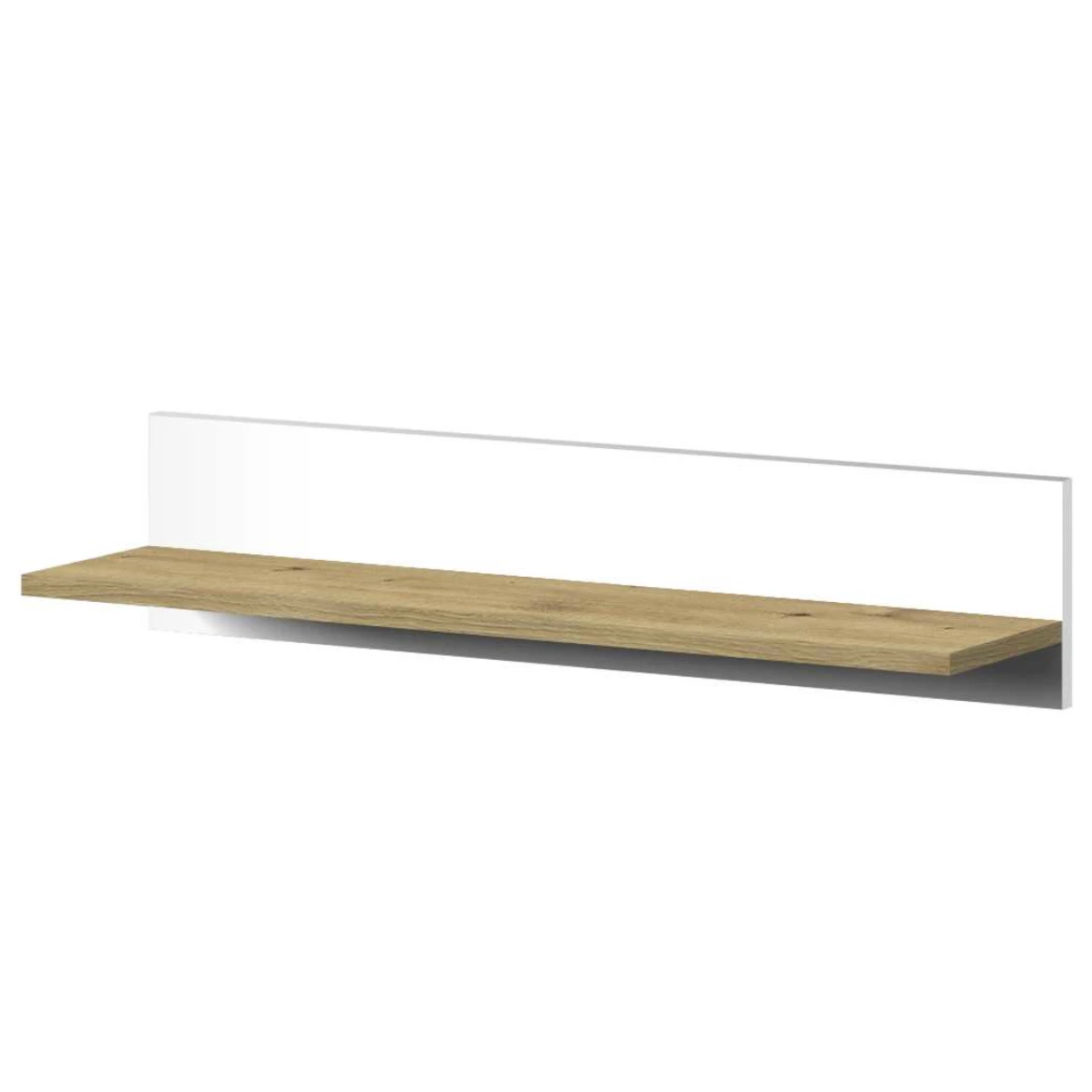 Nero polica 80x20x17 sjajna bela