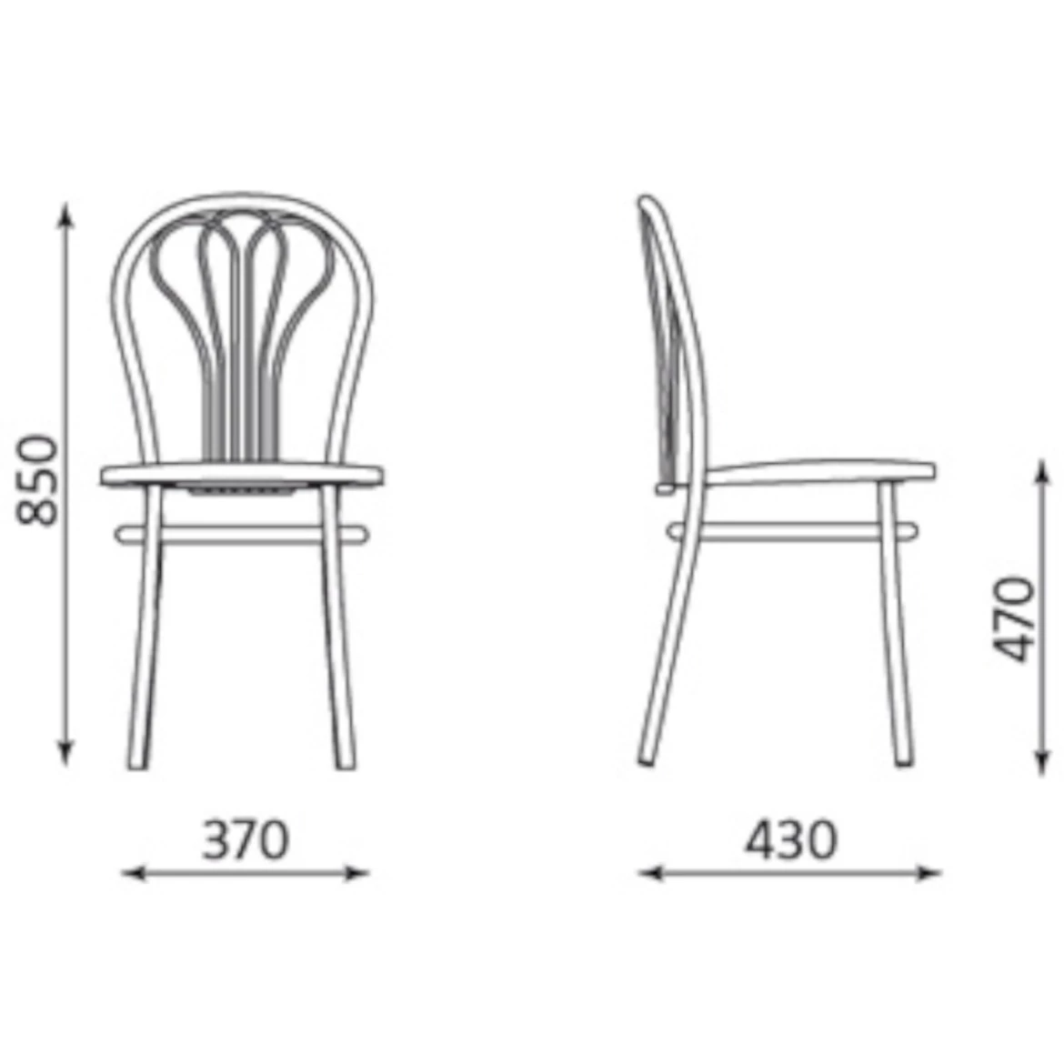 Stolica Venus hrom V-46 bež