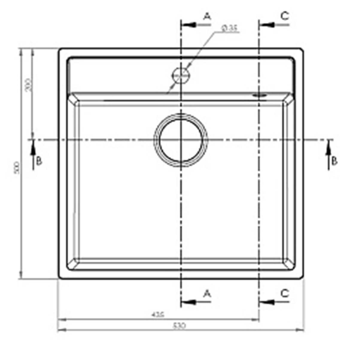 Pyramis Camea 50X53 sudopera granitna bež