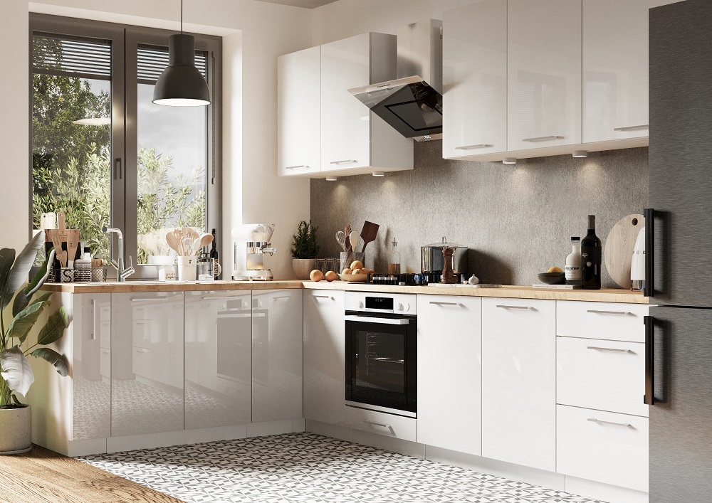 Kuhinjski element Vita D60 Pk Mv 2133 PL bela sjaj