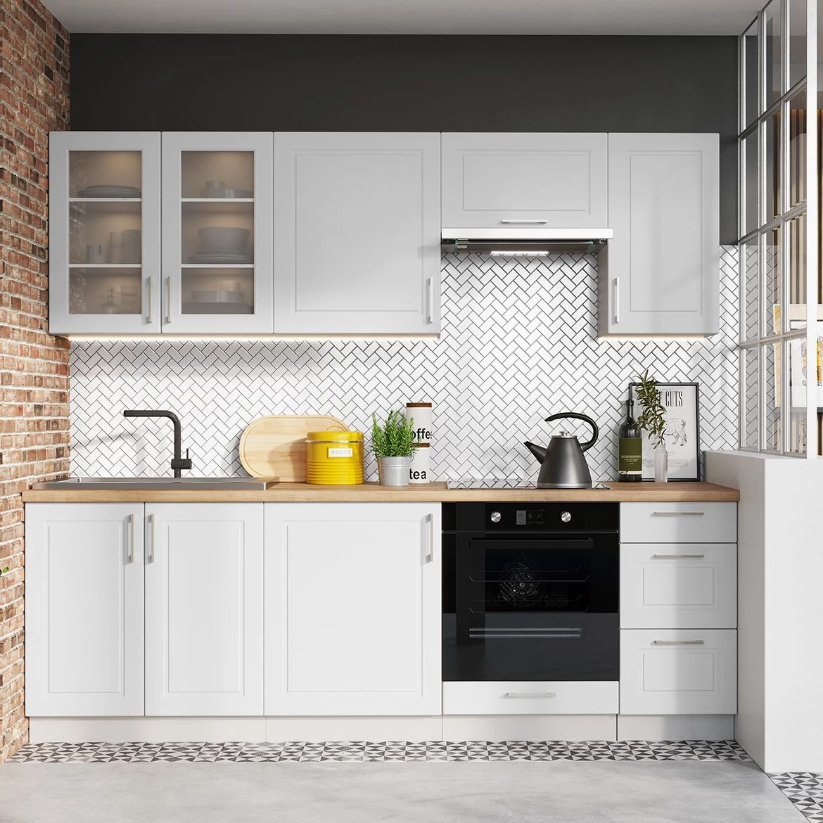 Prednja vrata Natalia 45PO siva mat