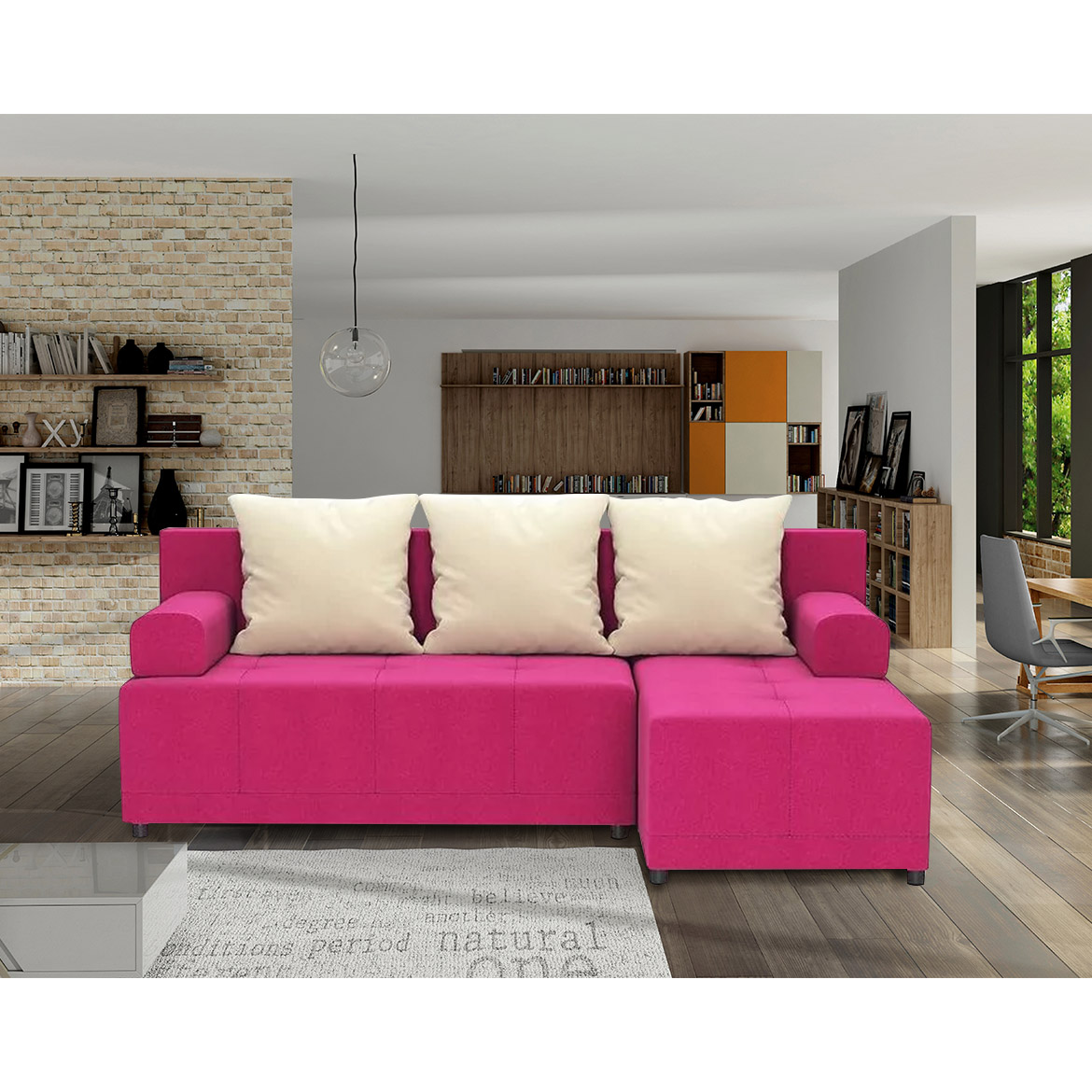 Kutna sofa na razvlacenje Max Etna 78 + Etna 21 univerzalna