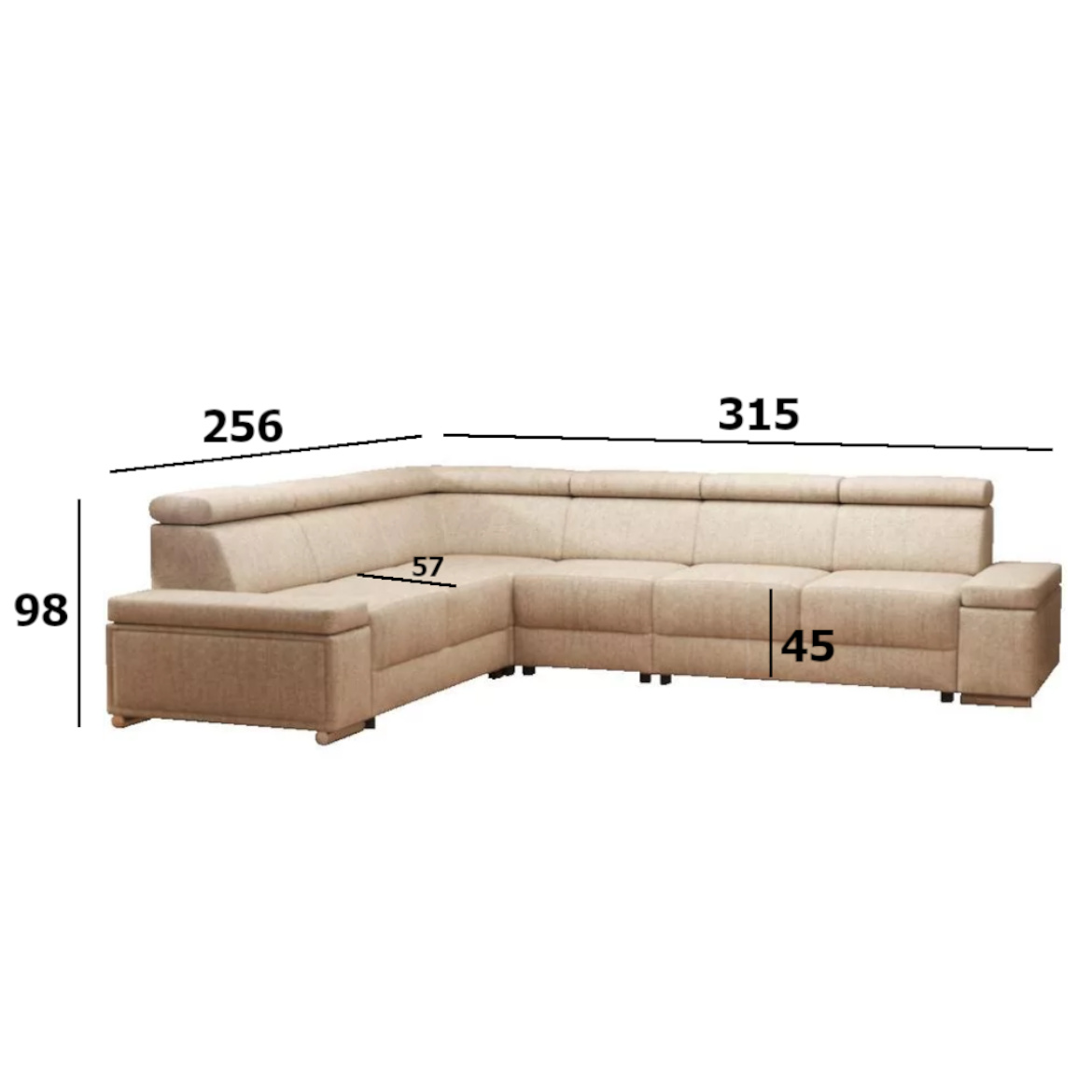 Kutna sofa na razvlacenje Ester Gusto 09 univerzalna