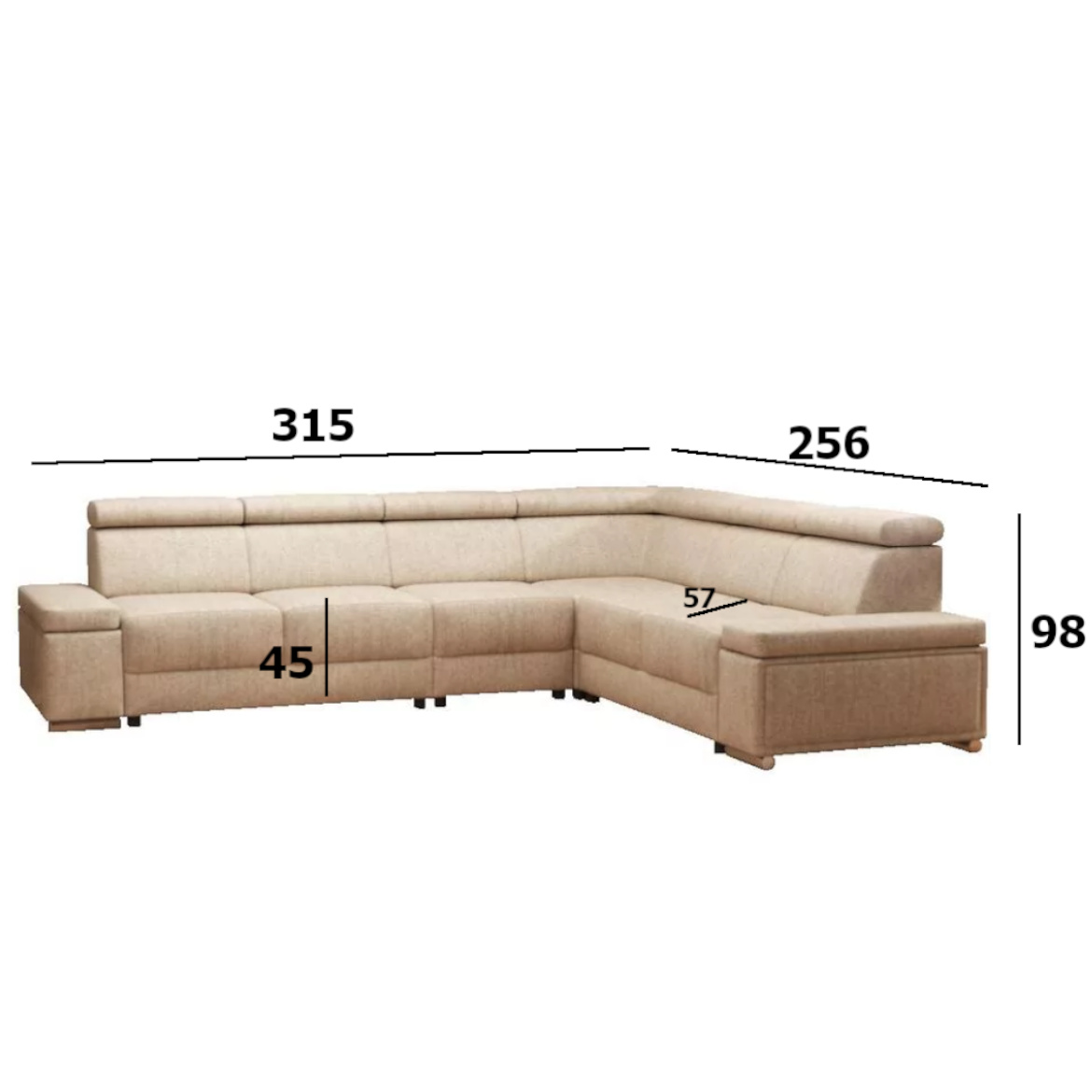 Kutna sofa na razvlacenje Ester Gusto 09 univerzalna