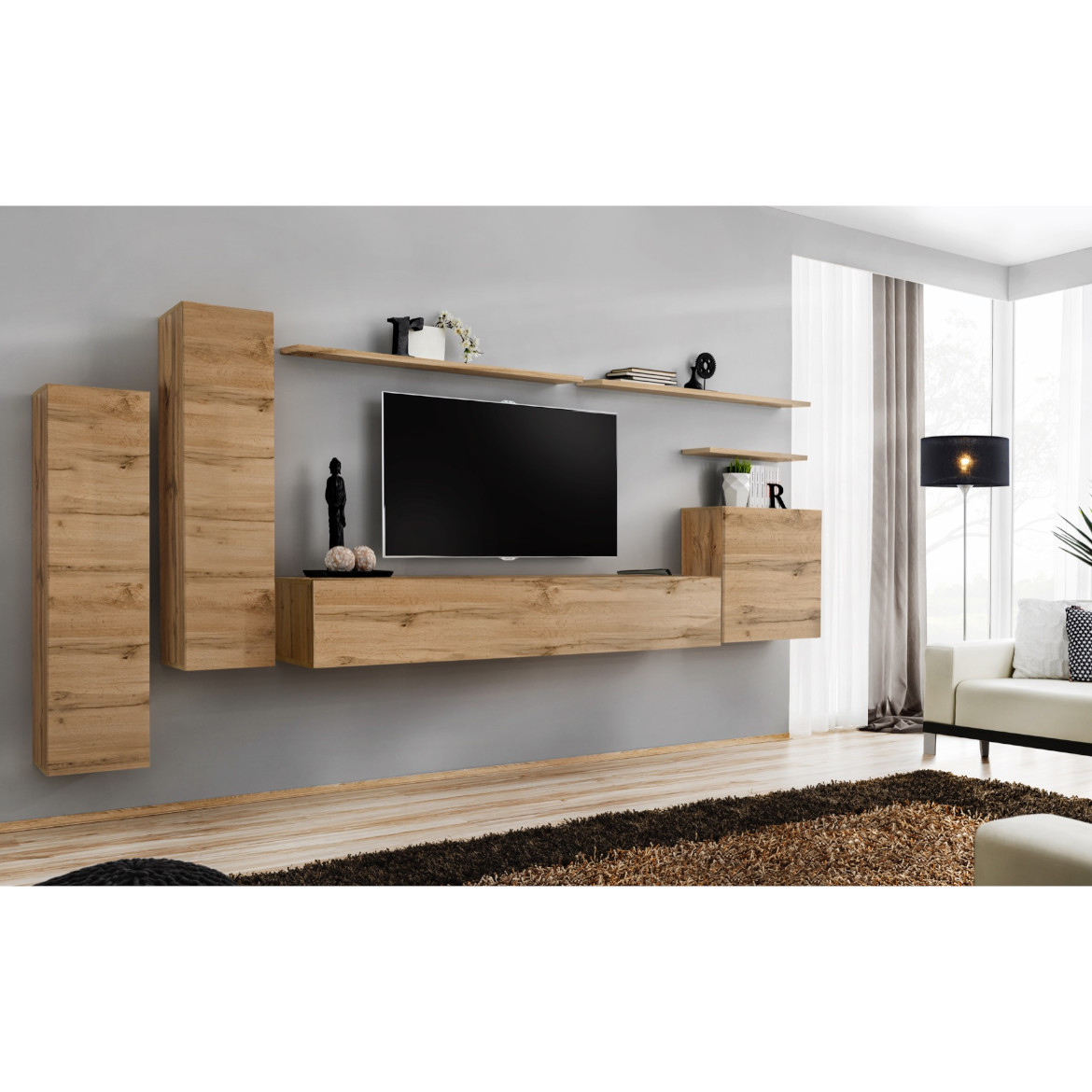 Regal  Switch I 330x40x160 cm natur