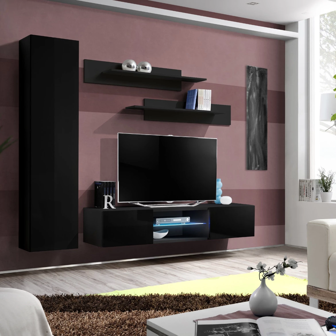 Regal  Fly R1 200x40x170 cm crna