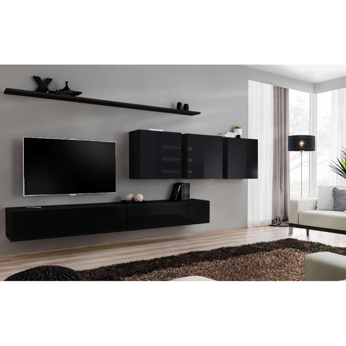 Regal  Switch VII 330x40x150 cm crna