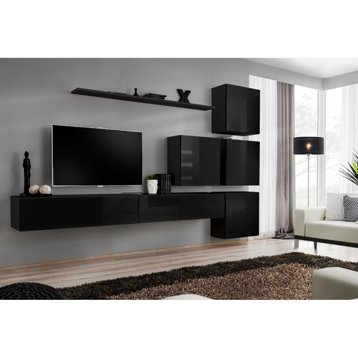 Regal  Switch IX 280x40x180 cm crna