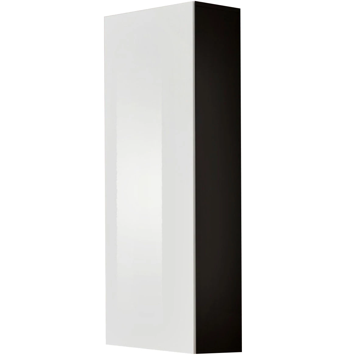 Vitrina Fly 1 vrata 40x29x126 bela/crna