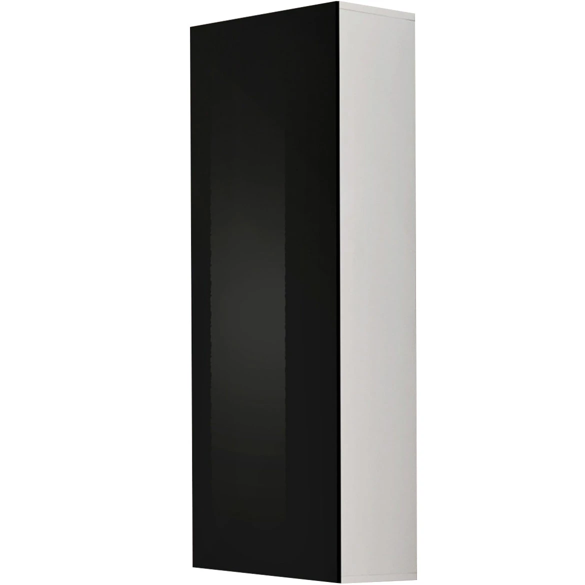 Vitrina Fly 1 vrata 40x29x126 crna/bela