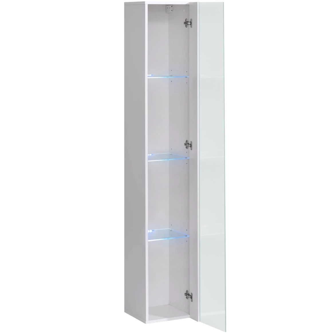 Vitrina Switch 1 vrata+LED 30x30x180 cm bela