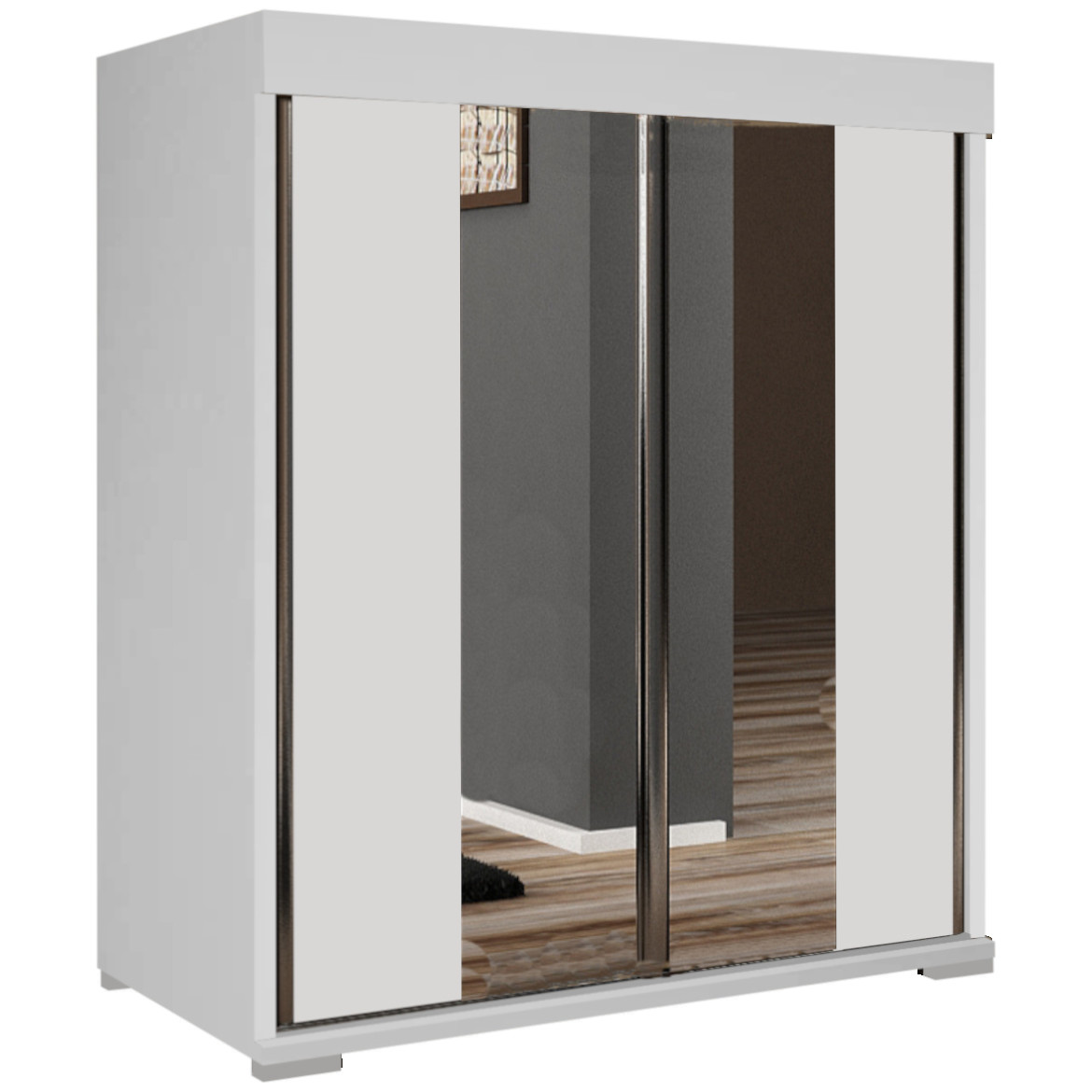 Komoda Tablet 2 vrata T3 80x45x94 cm bela