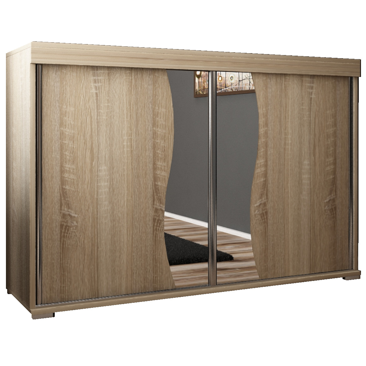 Komoda Tablet 2 vrata T2 120x45x94 cm natur