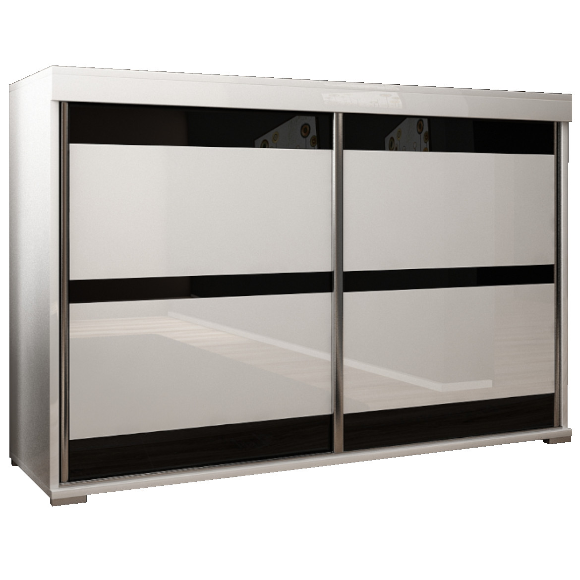 Komoda Tablet 2 vrata T5 140x45x94 cm bela