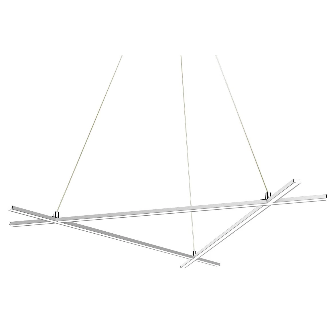 Viseca lampa Andros LED srebrna