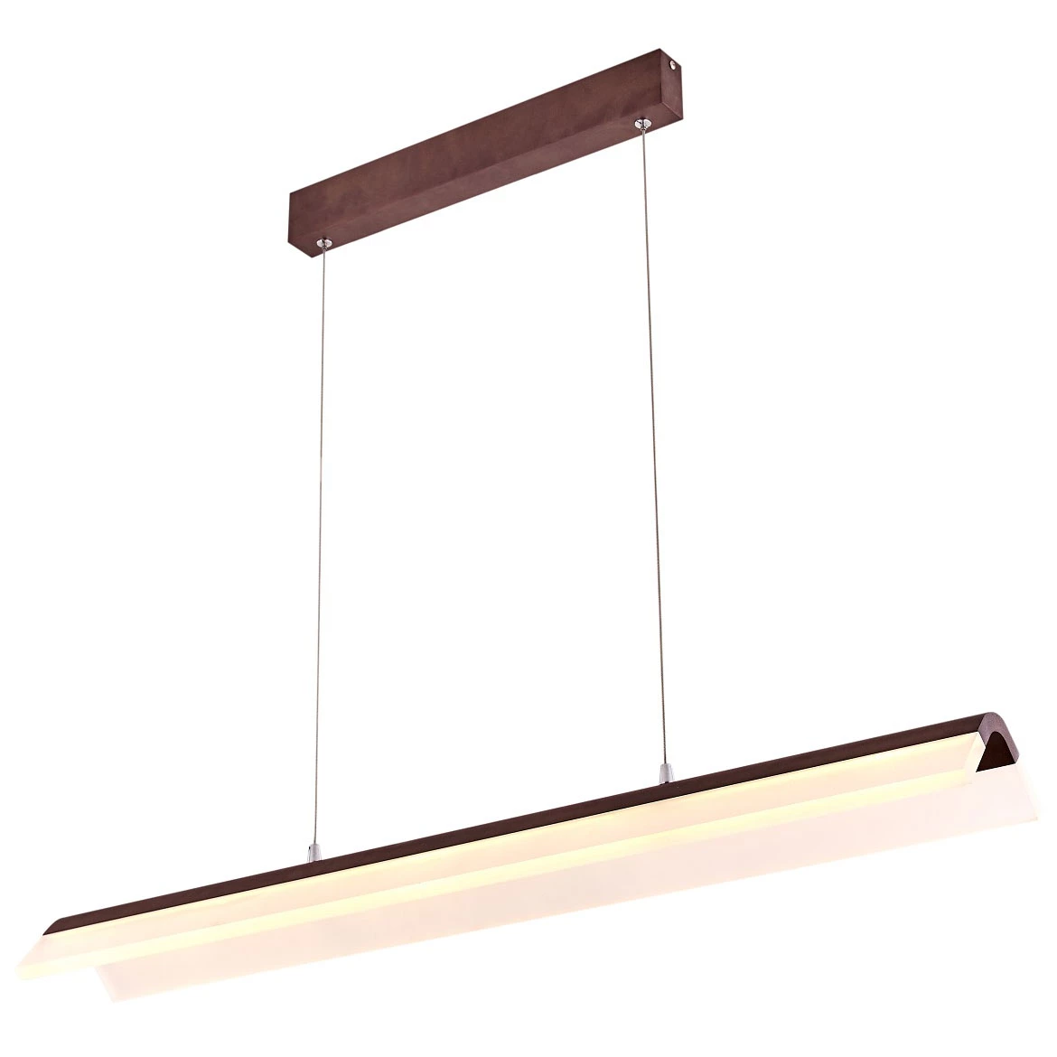 Viseca lampa Coconut LED 100x150cm braon