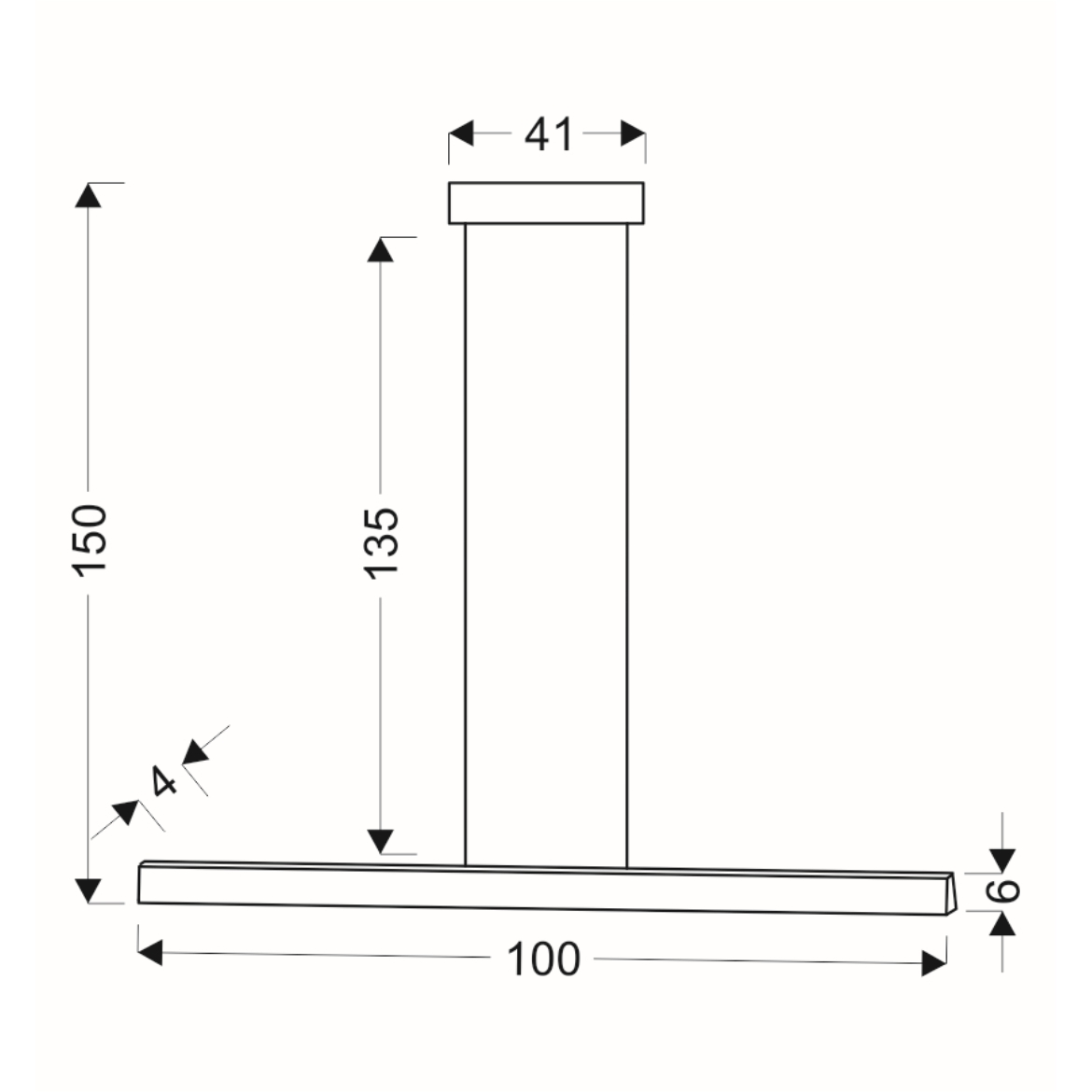 Viseca lampa Coconut LED 100x150cm braon