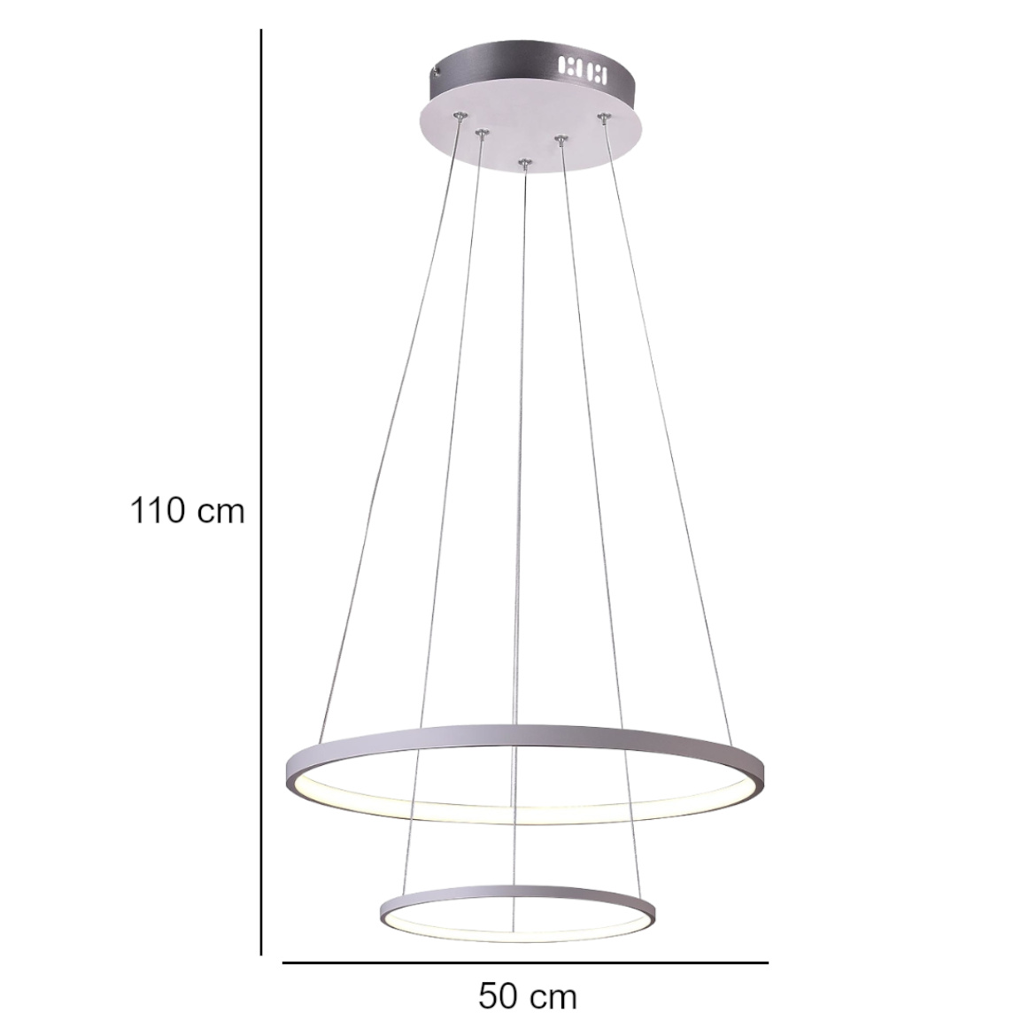 Viseca lampa Lune LED 50x110cm