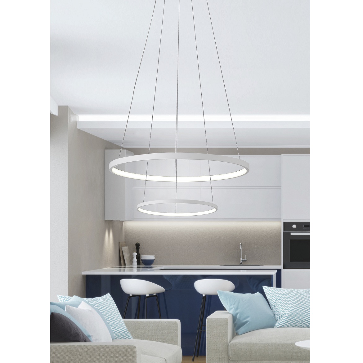 Viseca lampa Lune LED 50x110cm