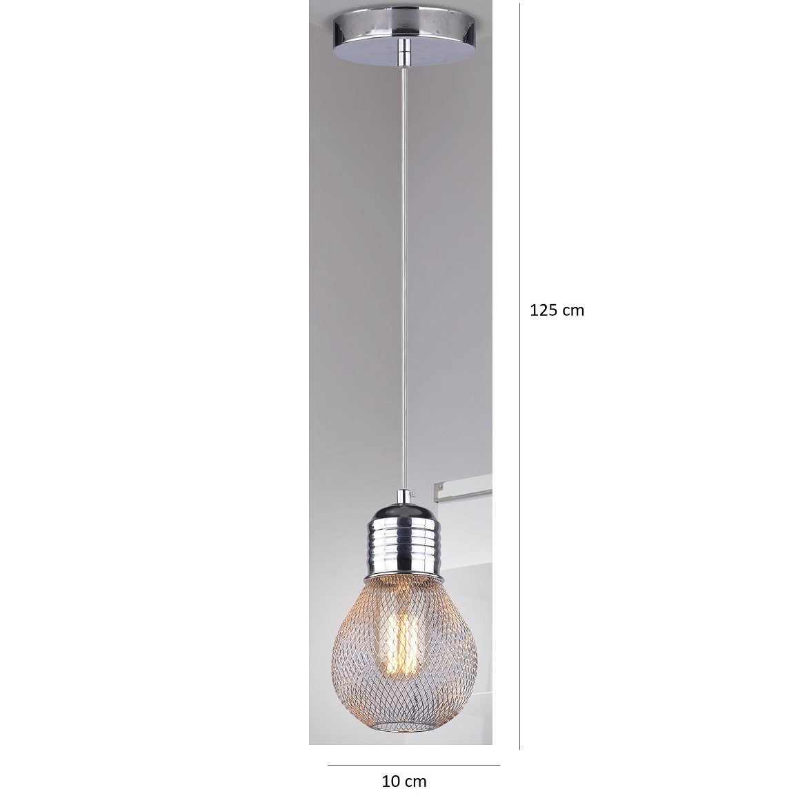 Viseca lampa Gliva 10x125cm