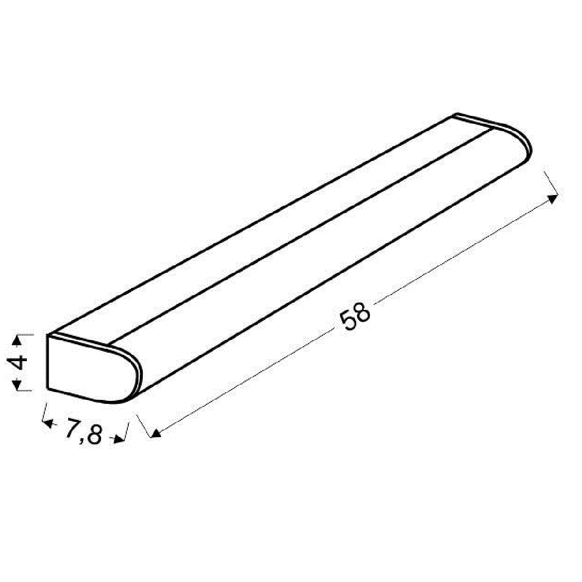 Zidna lampa Lyrica LED 58cm