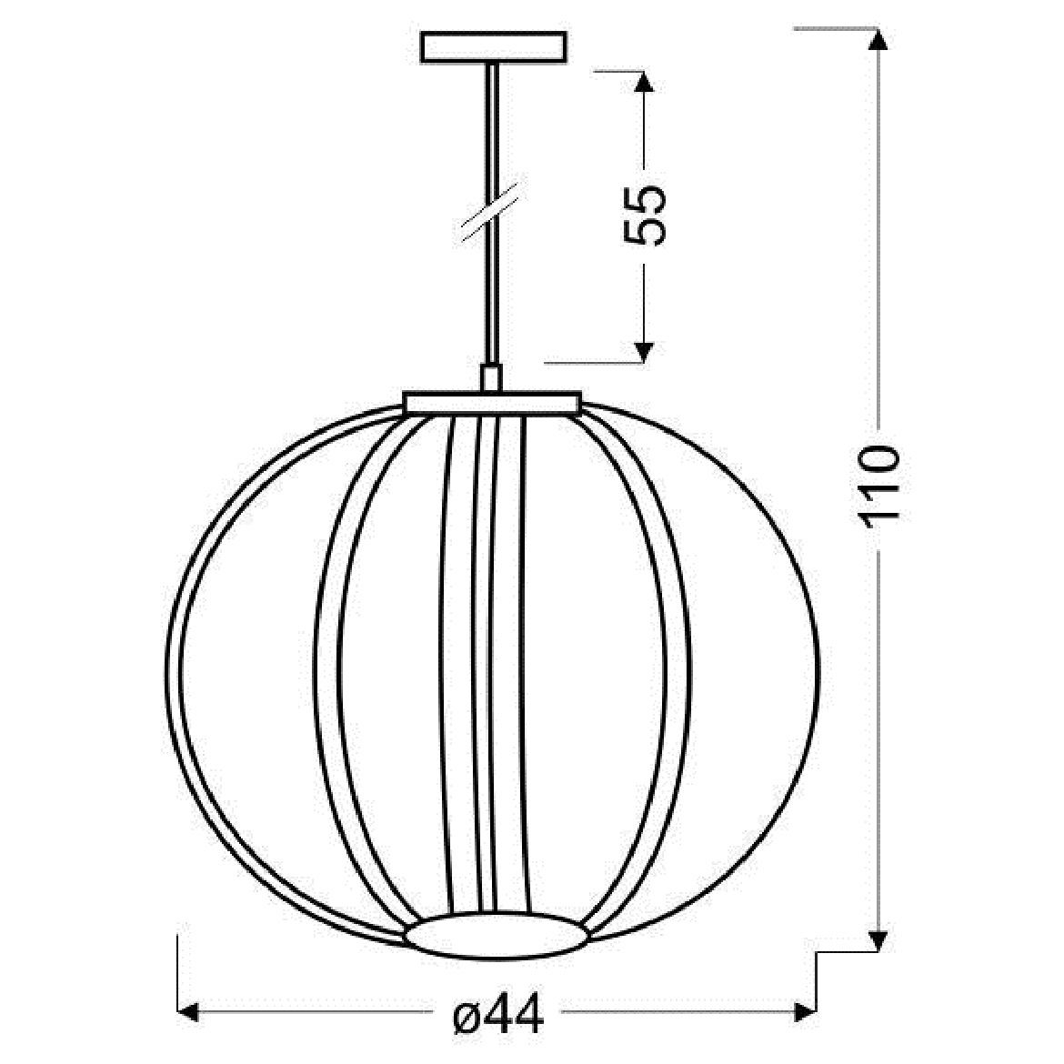 Viseca lampa Cansas LED