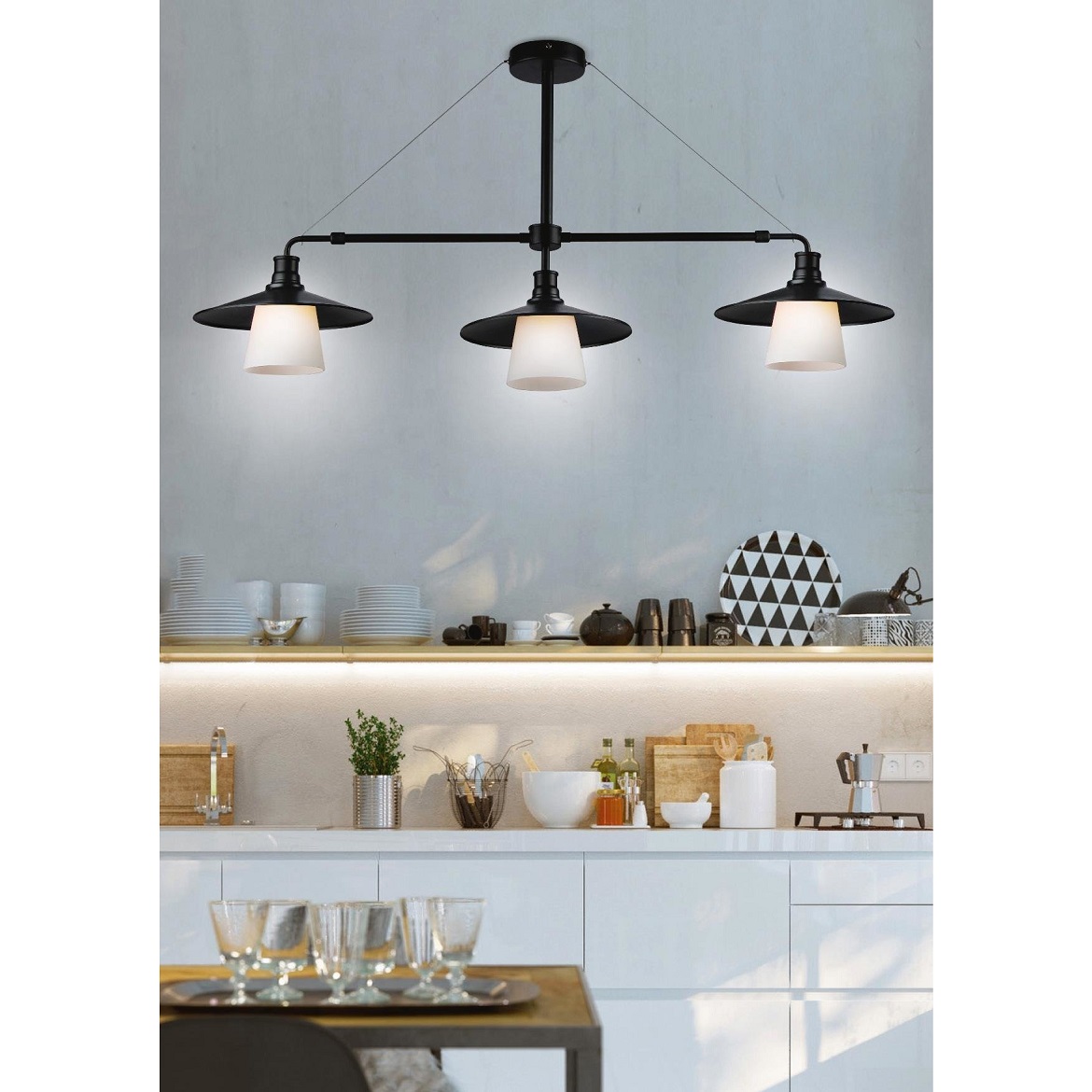 Viseca svjetiljka Loft 3 55x98cm