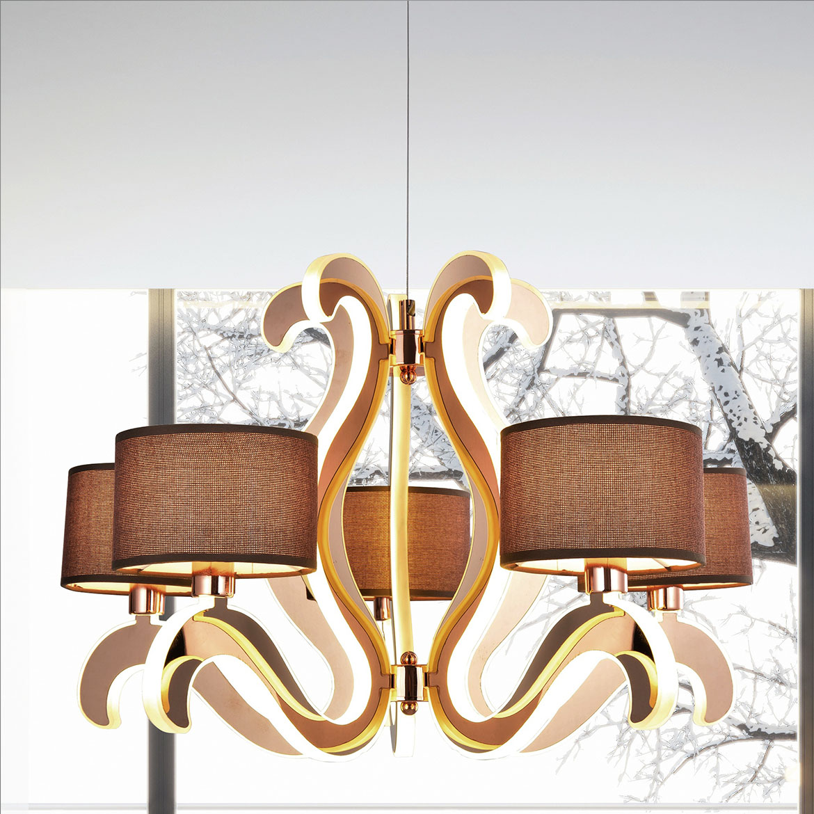 Viseca lampa Ambrosia 5 60x180cm