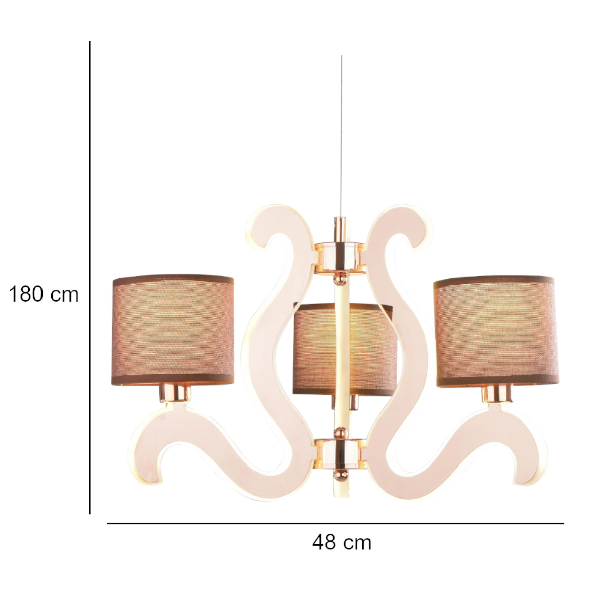 Viseca lampa Ambrosia 3 48x180cm