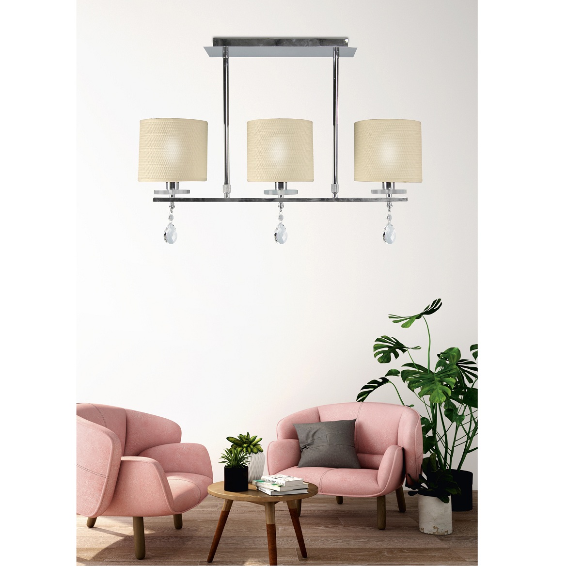 Viseca lampa Esther 3 55x62cm