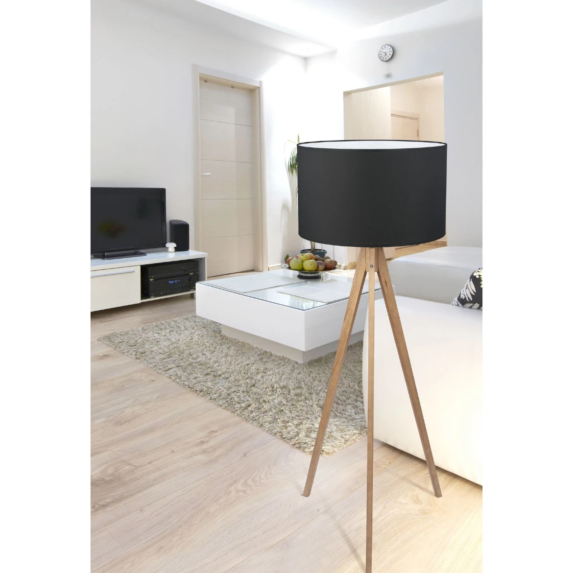 Podna lampa Treviso siva