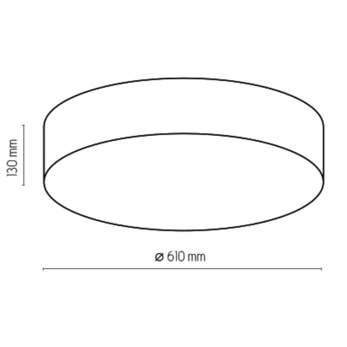 Plafonjera Rondo 13x61cm bež
