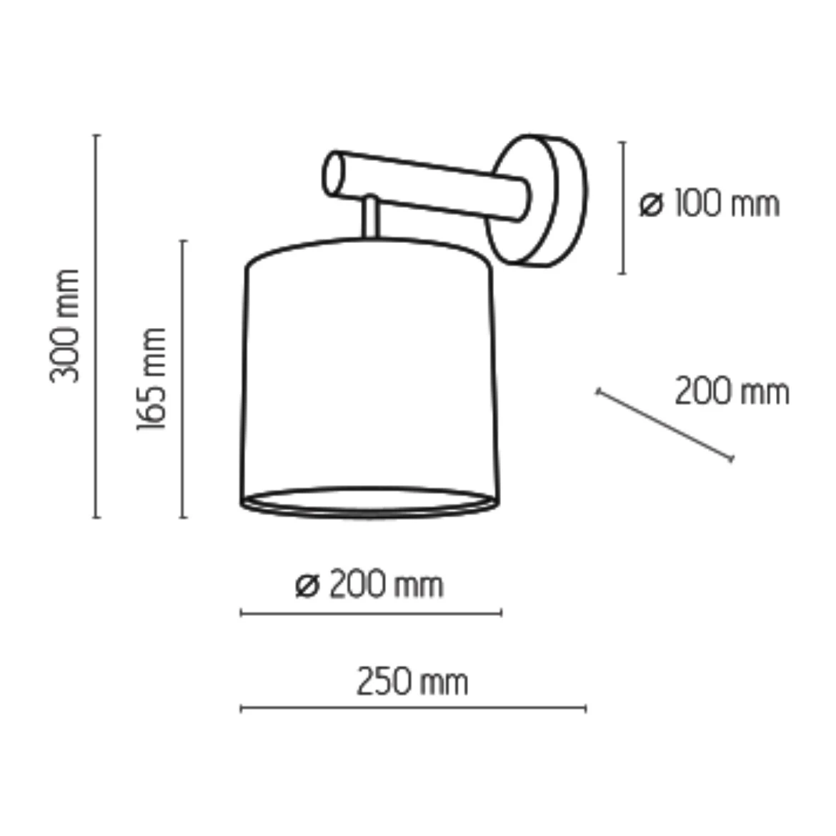 Zidna lampa Deva bela