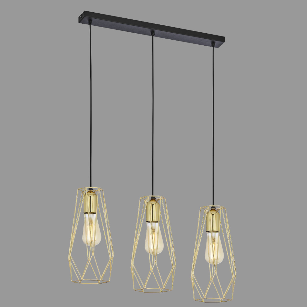 Viseca lampa Lugo 3 60x120cm zlatna