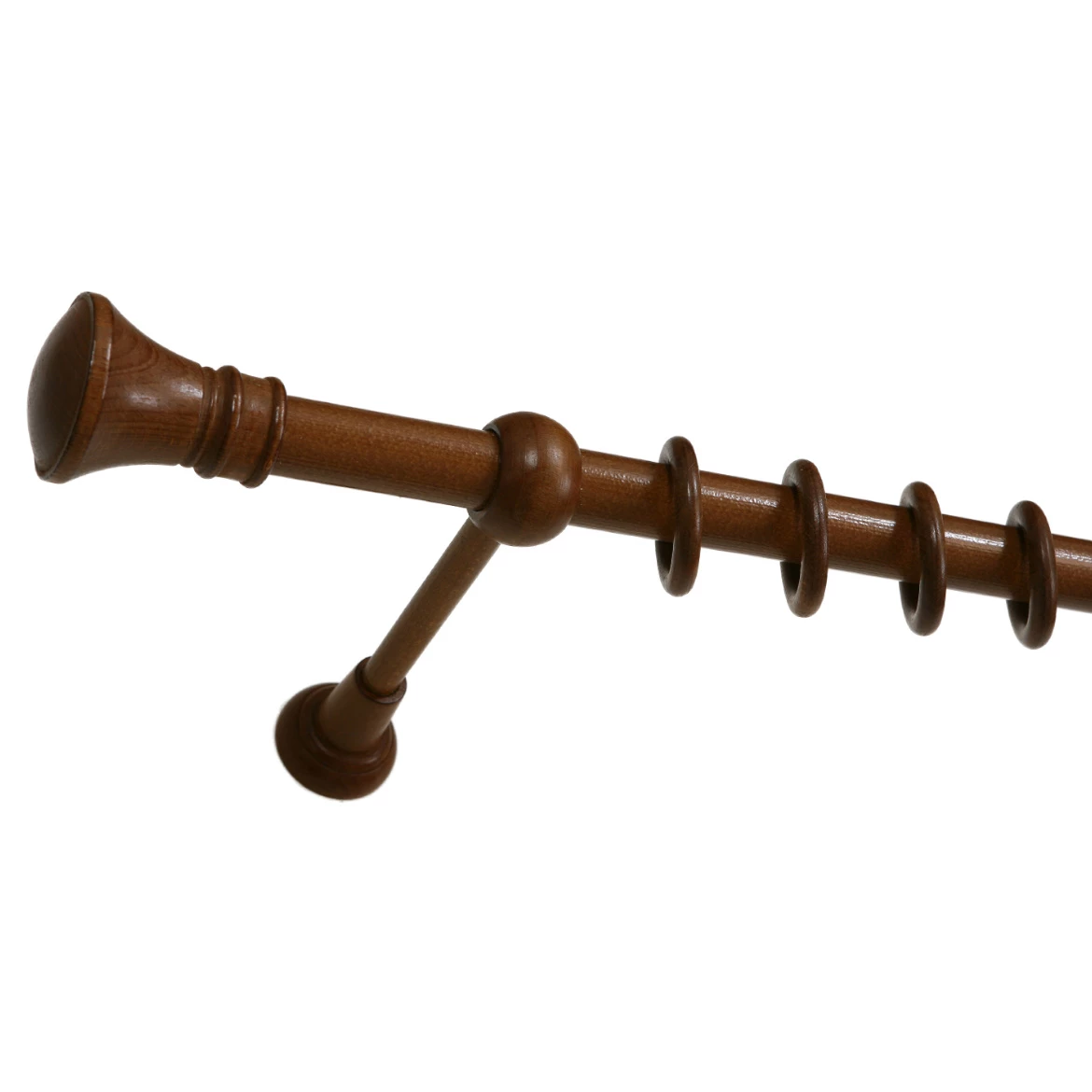 Garnišna Helios jednostruka 240 cm, hrast, prečnik 25 mm