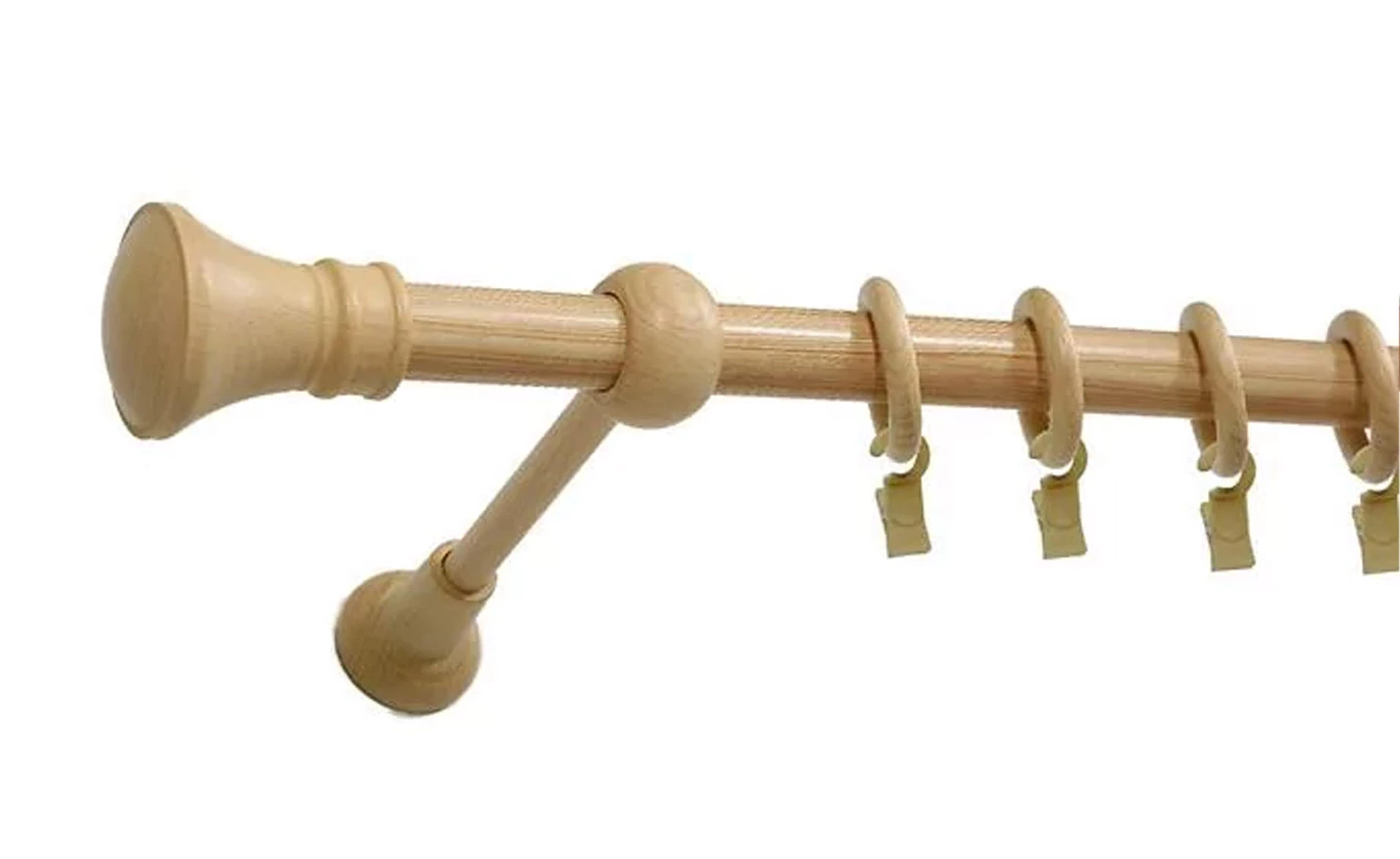 Garnišna Helios jednostruka 160 cm, natur, prečnik 25 mm